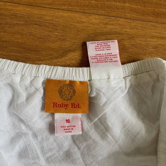 Ruby Rd. Gorgeous White Skirt Womens Size 16 - Picture 5 of 6